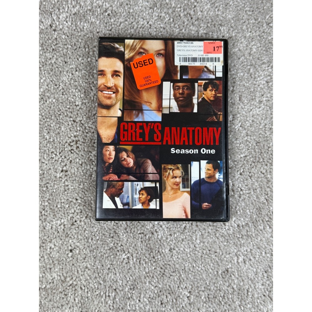 Grey's Anatomy Season One (1) DVD Television Series preused (not tested)